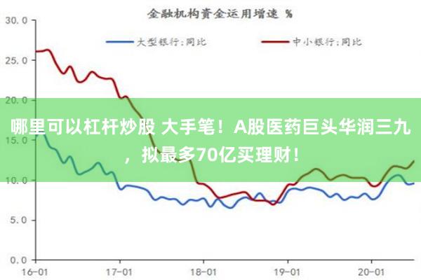 哪里可以杠杆炒股 大手笔！A股医药巨头华润三九，拟最多70亿买理财！