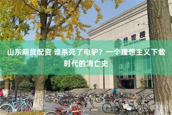 山东期货配资 谁杀死了电驴？一个理想主义下载时代的消亡史